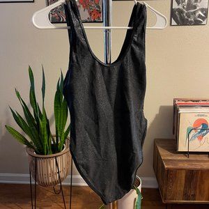 Rave Wonderland M/L Bodysuit Black Sparkly Rave/Festival